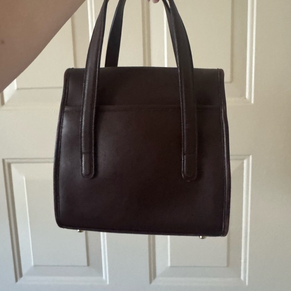 Coach Dark Brown Leather Satchel - Picture 3 of 5